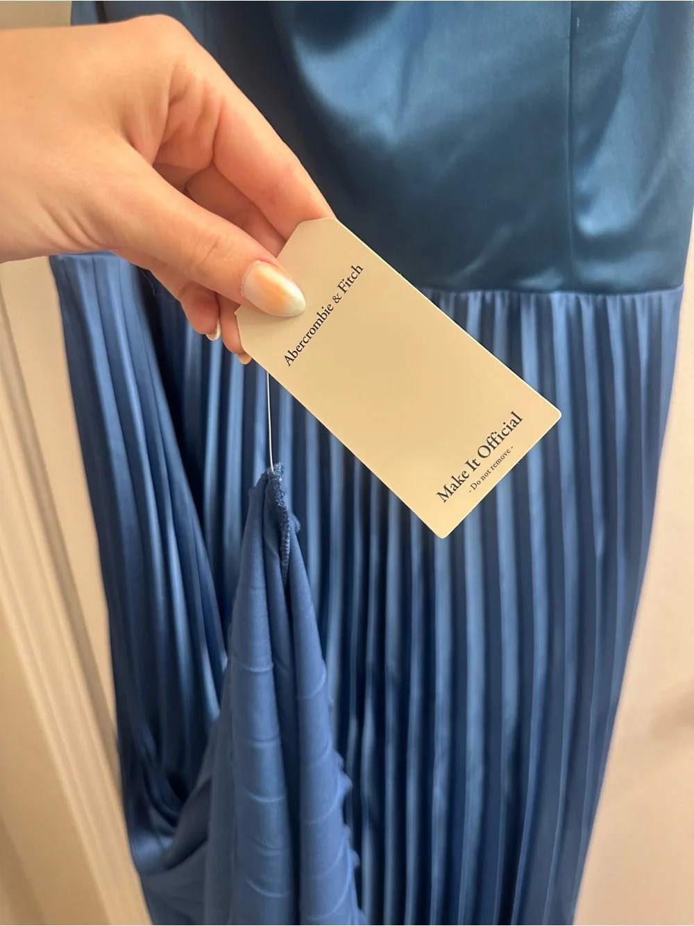 Abercrombie & Fitch strapless satin